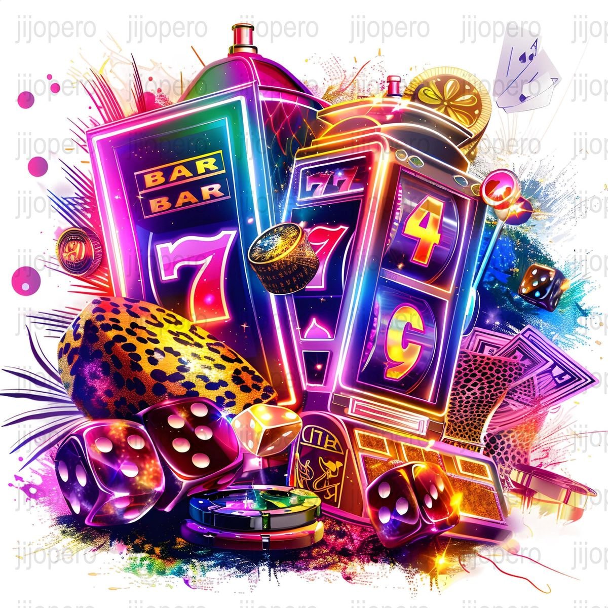 Ilustrasi live kasino dan slot online di suhu88 dengan tema ungu neon